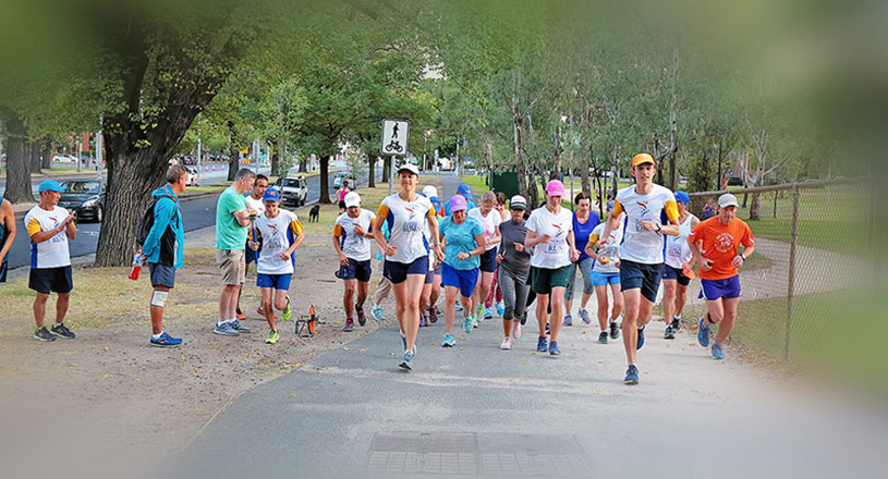Runners start their marathon in Perth