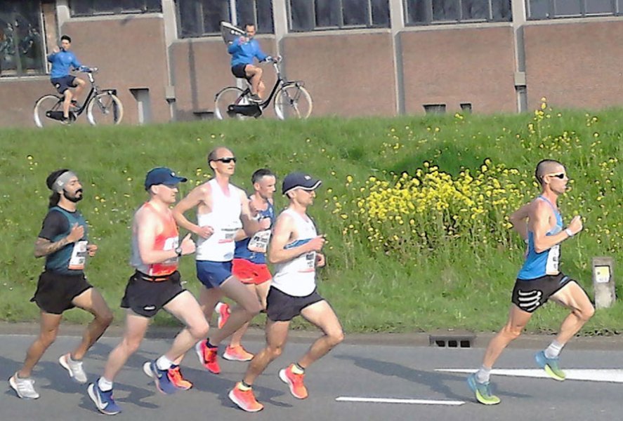 During the race